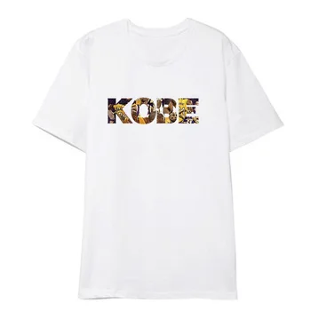 Kobe Bryant RIP Black Mamba T-shirt Forår, Sommer Kort Ærme Rund Hals T-Shirt med Hvide Toppe Mænd Fashion Tee for Mænd er T-Shirts