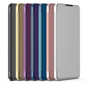 For Samsung Galaxy A40 Tilfælde Flip Mirror Stå Phone Case For Samsung Galaxy A40 Tilfælde 2019 Dække Luksus Hårdt 40 A405 udsigt