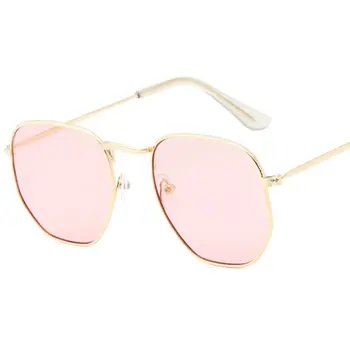 2019 Mode multilaterale Kvinder Brand Designe Lille metalramme Steampunk Retro solbriller Kvindelige Oculos De Sol UV400