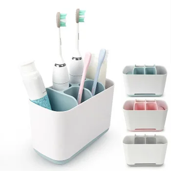 Elektrisk Tandbørste Holder Organizer Boks for Tandpasta, Kosmetik Stå Skraber, Børste Tænder Aftagelig Hylde Badeværelse Tilbehør