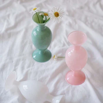 O. Roselif Nye Glas Vase Hjem Dekorative Blomster Vase Til Bryllup Spise Reol Hjem Indre Nordiske Tabel Vase