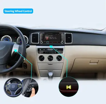 Android-10.0 car multimedia afspiller Til Toyota Corolla Camry Prado RAV4 Hilux VIOS 2 din bil radio GPS-navigation med WIFI, BT