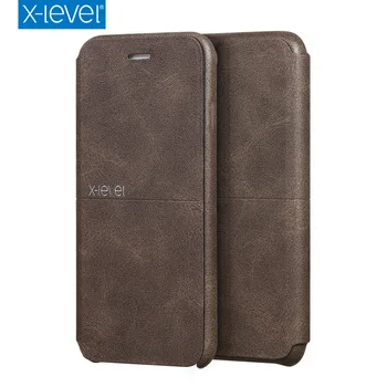X-Niveau Case Til iphone 8 7 6s 6 Plus Retro Vintage X Niveau Læder Tilbage Protective Cover For Apple iphone 11 Pro Max antal XR XS sag