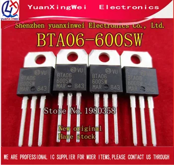 10STK Gratis Fragt Nye og originale Transistorer BTA06-600SW BTA06-600 to220 huse