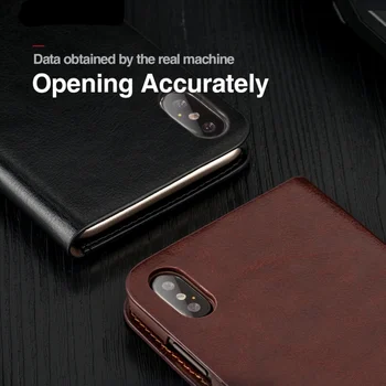Musubo Flip Case Til iPhone SE 2020 XS Max Ægte Læder Luksus Tilfælde Dække For iPhone SE 12 XR 11 Pro Flip Card Wallet Coque