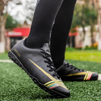 Mænd Fodbold Fodbold Sko Sneakers Professionel Udendørs Sport Klamper FG/TF Fustal Undervisere Shoes til Fods Chaussures Hombre