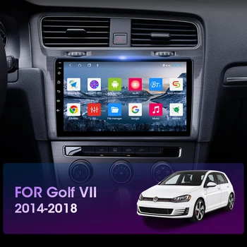JMCQ Android 9,0 For VW Volkswagen Golf 7 VII-2018 Bil Radio Multimidia Video 2din 4+64G GPS Navigaion DSP RDS-Delt Skærm