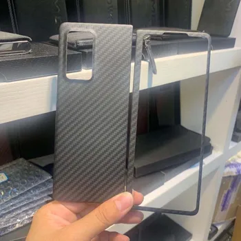 Ægte Carbon Fiber Cover Til Samsung Galaxy Z-Fold 2 SM F916B SM F916N Z-Fold 2 5G W21 Aramid Fiber Tilfælde, Telefon Shell KS0974