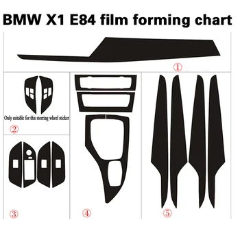 Til BMW X1 E84 2010-2016 Selvklæbende Bil Klistermærker Carbon Fiber Vinyl Bil stickers og Klistermærker Bil Styling Tilbehør