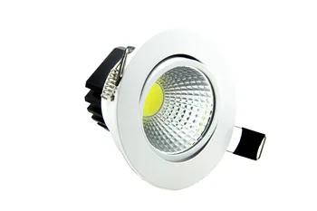 Dæmpbar COB LED Downlight AC110V 220v 5w / 7w / 9w / 12w Forsænket LED spot Light lumination Indendørs Dekoration Loft Lampe
