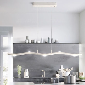 Moderne Led Pendel loftet hængende lampe, hvid, lys og nordisk gren lamper, soveværelse, køkken, spisestue, restaurant