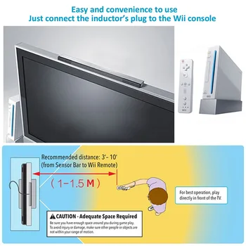 HDE Kablet Infrarød Sensor Bar-Signal Receiver Til Nintendo Wii / Wii U