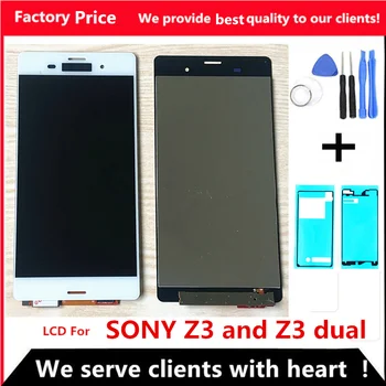 Sony Xperia Z3 LCD-Skærm Touch screen Digitizer Assembly For Sony Z3 Skærm D6603 D6633 D6653 L55T LCD-Touch
