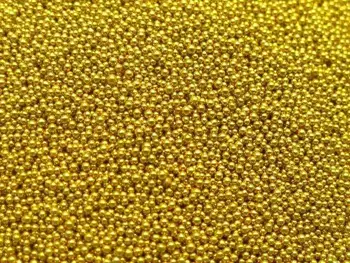 50Gram Guld Glas Mikro-Perler Mikroperler Ikke-hul Forskønnelse + opbevaringsboks
