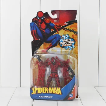 6 Stilarter Superhelten Spiderman Venom, Carnage Firben PVC-Action Figur Collectible Model Legetøj