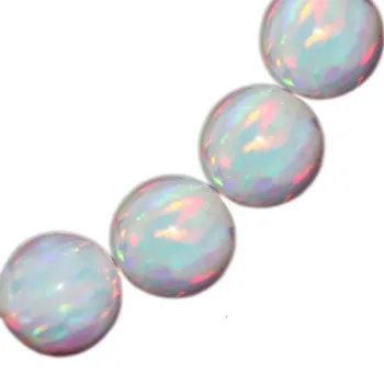 Polymer, der er imprægneret med syntetiske opal sort/hvid rund regnbue 6/8/10mm til gør det selv smykker at gøre løse perler FPPJ engros