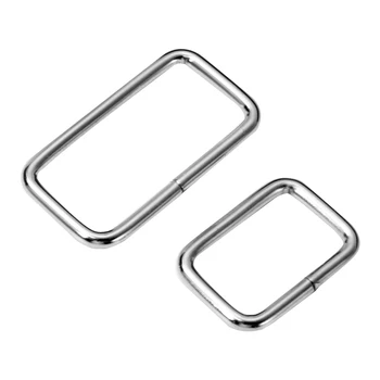 20PCS Metal Rektangel Ring Spænder til Tasker Webbing Belt Rem Sko barokt forandret. DIY Hardware Tilbehør
