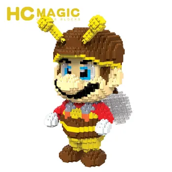 HC MAGIC 9010 Diamant byggesten Mario Bee Børn Forsamling Gaver DIY Legetøj Pædagogiske Handling Figur Plast