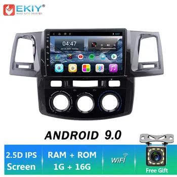 EKIY IPS Android 9.0 Bil Radio Multimedie-Afspiller Til Toyota Fortuner Hilux Revo Vigo 2008-Stereo DVD-Navigation, Bluetooth