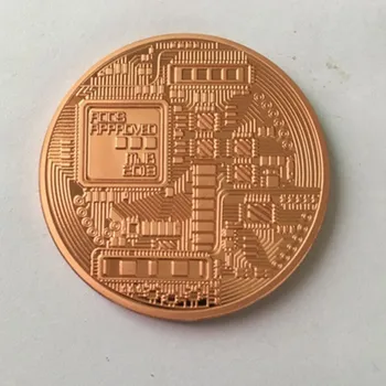 3 Stk Klassiske BTC Bitcoin 24K Guld Belagt Sølv Bronze Badge 40 Mm Internettet Tema Souvenir-Collectible Dekoration Mønt