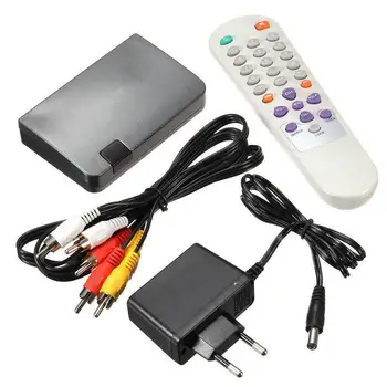 RF til AV Analog TV-Modtager Converter Modulator Power Adapter USB-med Video