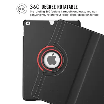360 Grader Roterende taske Til iPad 8. Generation 10.2 2020 Tilfælde PU Læder Auto Sleep-Wake Stå Tilfældet For iPad 7th 8th 10.2 Sag