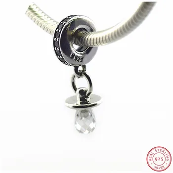 Mors Dag Gave 925 Sterling Sølv, med Søde Sut Vedhæng med Perler DIY Passer til PANDORA Charms til Kvinder Smykker at Gøre FL381