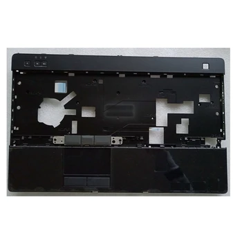 YALUZU NYT For Dells Latitude E6520 håndfladestøtten store bogstaver tastatur bezel bærbar øverste dæk med touchpad, sort 07TTW6