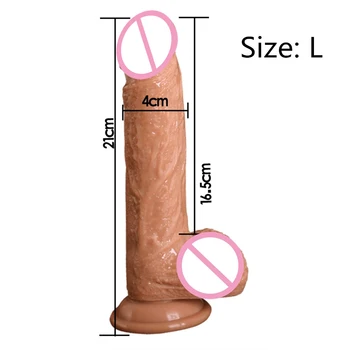 Sex Shop 7/8 Tommer Store Realistisk Dildo Silikone Penis Dong med sugekop for Kvinder Håndsex Lesbain Sex Legetøj til kvinder