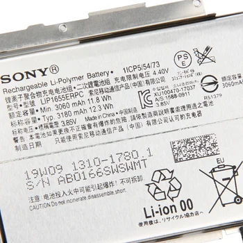 Sony Original Udskiftning Mobiltelefon Batteri Til SONY Xperia XZ2 H8296 LIP1655ERPC Autentisk Genopladeligt Batteri 3180mAh