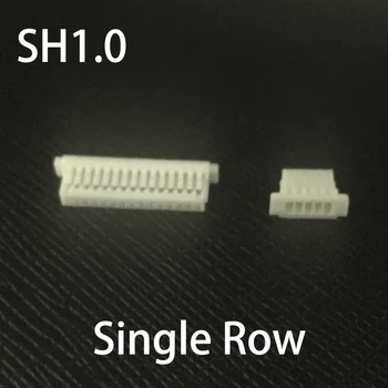 SH1.0 1,0 mm Pitch 12P 14P 13P 16P 15P 20P 18P Pins Enkelt Række Plast Shell Kvindelige Plug JSO Linje Ledning Stik Boliger