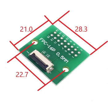 2 pc ' er Fleksibel, Fladskærms-Kabel FFC FPC Stik Adapter 16 Pin-0,5 mm til 2,54 mm pitch 16 S 2x8 Pin-kode gennem huller DIP PCB Converter