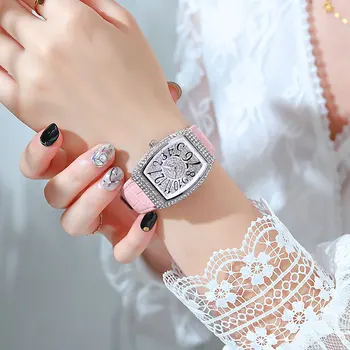 Høj Kvalitet, Mode Nye Fuldt Diamant Kvinder Ure Med Rhinestone Armbåndsur Til Kvinder Gave Top Mærke Luksus Ur Til Kvinder