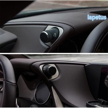Lapetus Kørsel Model indstillingsringen Dekoration Frame Cover Trim 2 Piece Passer Til Lexus ES 2018 2019 2020 2021 / Rustfrit Stål