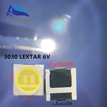 500pcs Lextar LED-Baggrundsbelysning High Power LED-1,8 W 3030 6V kold hvid 150-187LM PT30W45 V1 TV-Program 3030 smd led diode