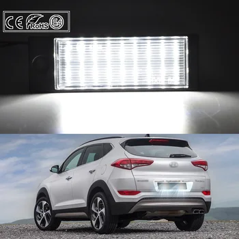 2stk For Hyundai Tucson IX35-2018 Kia Forte Sedan 2019-up-LED nummerplade lys LED nummerplade lygte