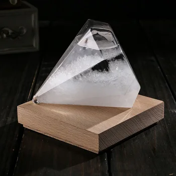 Vejrudsigt Flaske Kreative Glas Håndværk Apple Diamant Water Cube Crystal Storm Flaske Juleaften Jul Nytår Gave