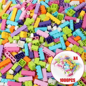 1000PCS byggesten for Klassiske By Skaberen Farverige Klodser DIY Børn Pædagogisk Legetøj til Børn Kompatibel Mærke
