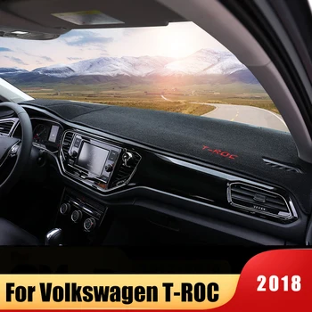 Bilens Instrumentbræt Undgå Lys Pad Instrument Platform Bruser Dække Måtter, Tæpper Til Volkswagen VW T-ROC TROC 2018 2019 Tilbehør