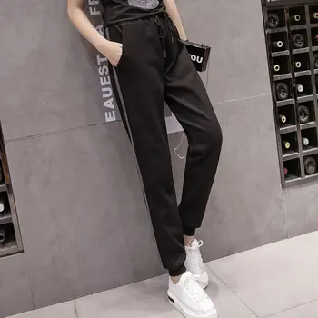 Plus Størrelse 5xl motion bukser kvinder foråret efteråret 2020 koreanske version løs Harem bukser med Elastik i Taljen afslappet Ladies' bukser