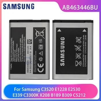 Original Samsung X208 C3300K B189 ' B309 GT-C3520 E1228 GT-E2530 E339 GT-E2330 Telefonens Batteri AB463446BU Samsung Batterier 800mAh