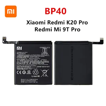 Xiao mi Orginal BP40 4000mAh Batteri Til Xiaomi Redmi K20 Pro / Mi 9T Pro BP40 Høj Kvalitet Telefon Udskiftning af Batterier