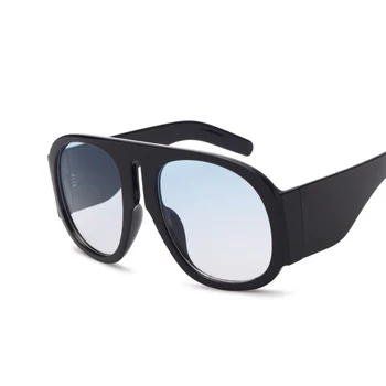 Mode Luksus Runde Solbriller Mænd Kvinder Brand Design Overdimensionerede Personlighed Ramme Unikke Briller Ben Retro Solbriller UV400