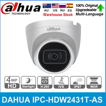 Dahua Oprindelige IPC-HDW2431T-SOM-S2 4MP HD POE Indbygget MiC SD-Kort Slot, H. 265 IP67 30M IR Starlight IVS Opgraderes Dome Kamera
