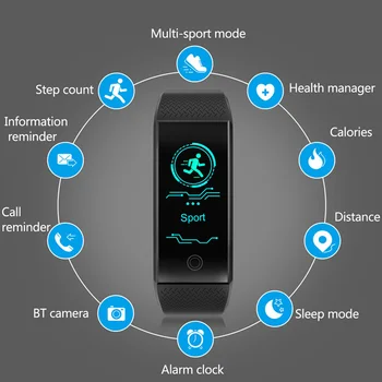 Smart Armbånd IP68 Vandtæt Smartband puls Sove Skærmen Sports Passometer Fitness Tracker Bluetooth Smartwatch.