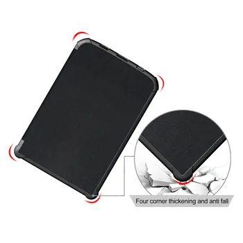 PU Magnetisk Smart Sag Hud Dækning for Pengepung 627/616/632, Pocketbook Touch LUX4 / Grundlæggende LUX2