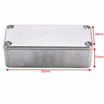 2mm Aluminium Elektronisk Projekt Tilfælde Sølv Hammond Trykstøbt Stompbox Enclosure Box