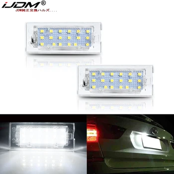 IJDM Xenon Hvid OEM-Fit 3W Full LED For 2004-2009 BMW X3 E83 & For BMW 2001-2006 E53 X5 Nummerplade Lys,Can-bus Fejl Gratis