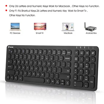 VONTAR K02 2,4 G Wireless Keyboard Multimedie Tastatur Til Bærbar PC, TV Android tv box