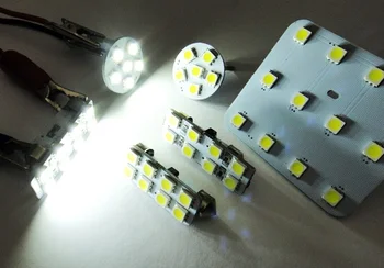 Bil LED læselys for Sharan LED Indvendige dome kort Lys Kit (fx Dome, Kort handskerum,Fodrummet,Dør -, Bagagerum,Visir Lys)